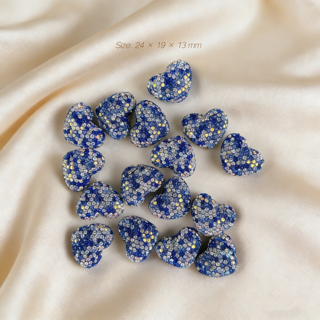 Rhinestone Heart (5pcs/Bag)