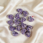 Rhinestone Heart (5pcs/Bag)