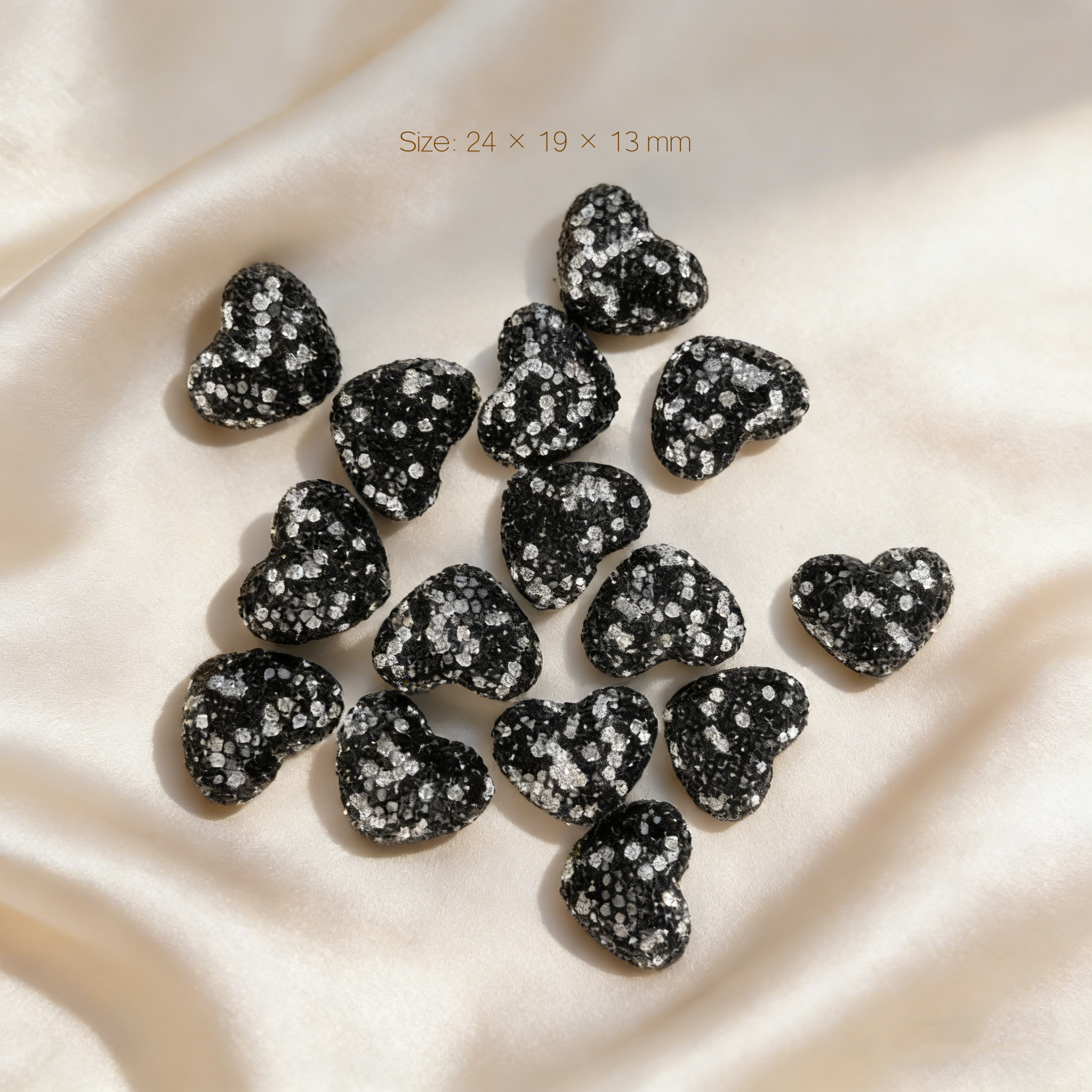 Rhinestone Heart (5pcs/Bag)