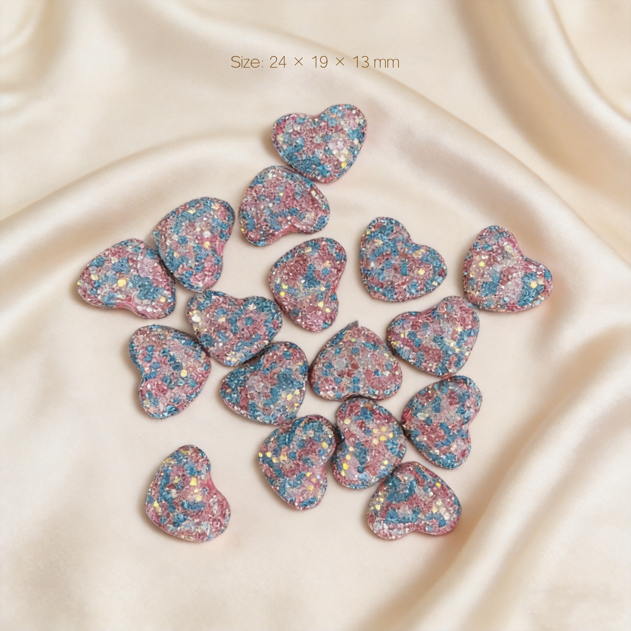 Rhinestone Heart (5pcs/Bag)
